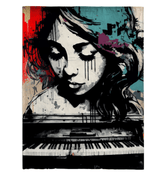 Her Fingers Sing Stories Sherpa Blanket - Beyond T-shirts